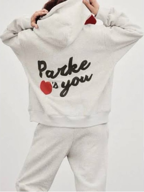 Parke Tops - ‘Parke Loves You' grey Hoodie